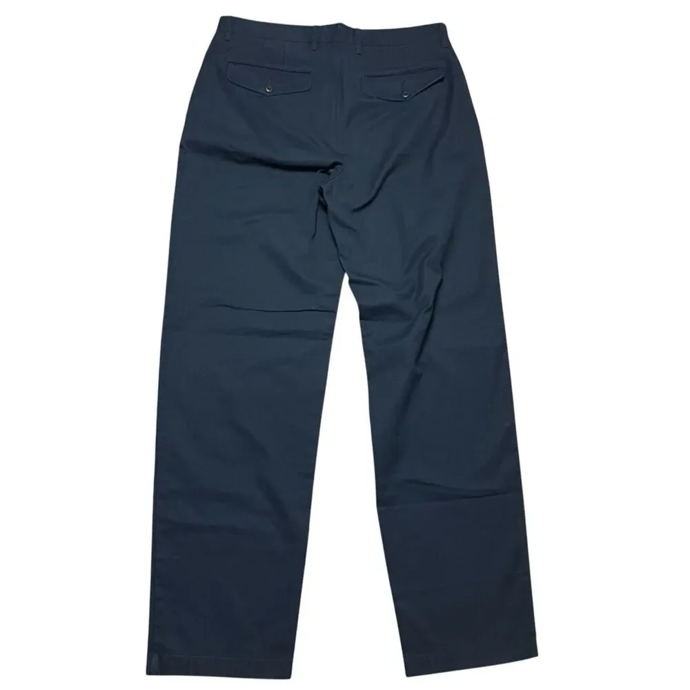 J Crew Pants Mens 32x34 Navy Cotton Classic Chino‎ Straight Casual Preppy BE611